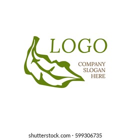 Green leaf - VECTOR. Logo. Business icon for the company.Trading / products / eco / symbol / bio. Illustration.