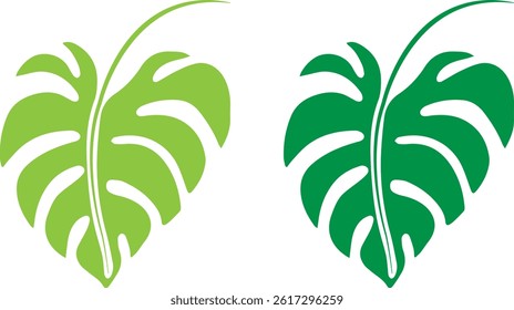Green Leaf Vector Set – Natural, Eco - Organic Elements Collection