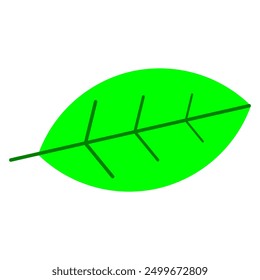 green leaf vector. shoots. flat design. simple design. illustration. go green. environmentally friendly. logos. natural. recycle. environment.