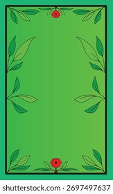 Green Leaf Vine Border, Green Leaf Vine Border, Green Leaf Clip Art, Vine Clip Art,