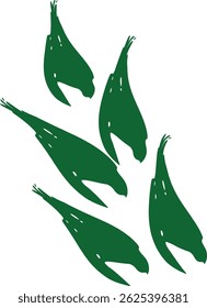 green leaf with water drops