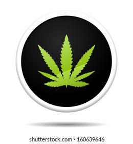 Green Leaf weed icon