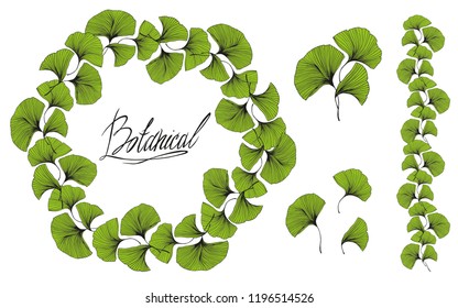 green leaf wreath