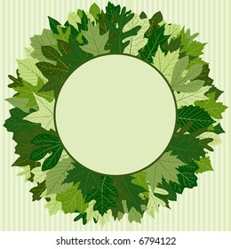 Green Leaf Wreath