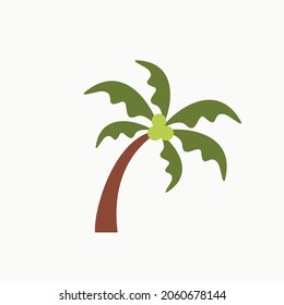 green leafed tree brown tree white background