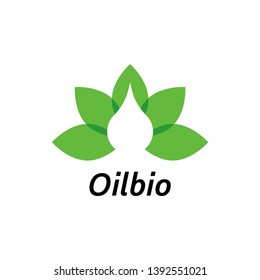 green leafs  logo design vector template.organic symbol illustration