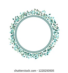 green leafs, logo frame