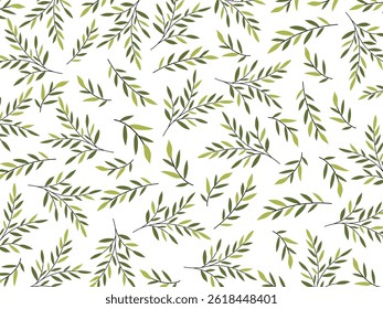 green leaf's wall art vector background. Foliage line art drawing with abstract shape. Abstract Plant Art design for print, cover, wallpaper, Minimal and natural wall art. Vector illustration.