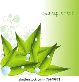 Green leafy background