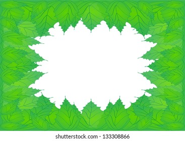 A green leafy border