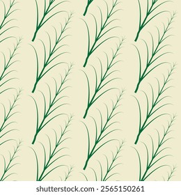 Green leafy pattern decoration  design .