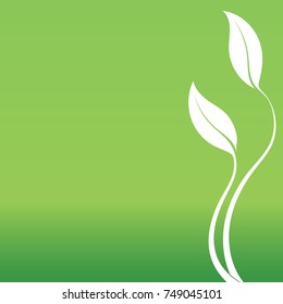 Green Leave and Natural logo design
