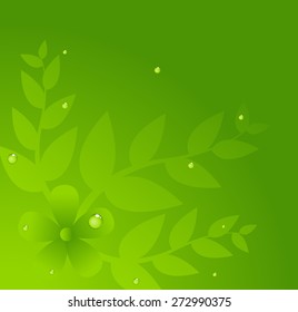Green Leaves Abstract Background