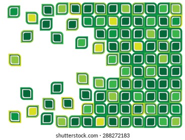 Green leaves abstract background