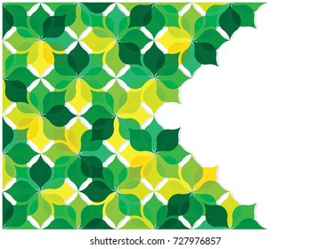 Green leaves abstract background