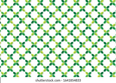 Green leaves abstract background vector design