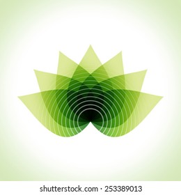 Green leaves abstract Vector illustration. Eco friendly