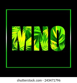 green leaves alphabet