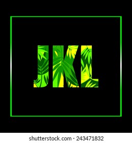 green leaves alphabet