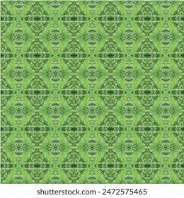 Green leaves arranged together to form lines. Features a square shape giving a fresh feeling. Easy on the eyes with the green color of the leaves.