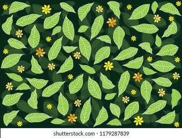 Green leaves background 