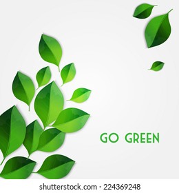 Green leaves background