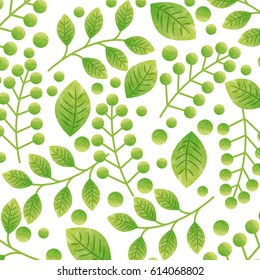 green leaves background