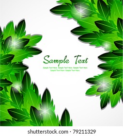 green leaves background