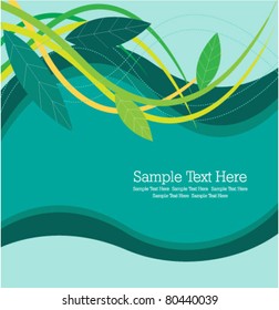 green leaves background