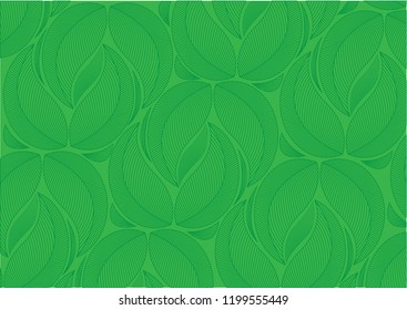 Green leaves background design. 