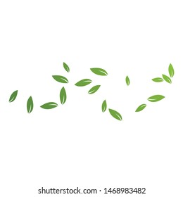 
Green leaves background ilustration pattern template