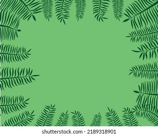 Fondo de hojas verdes y jungla