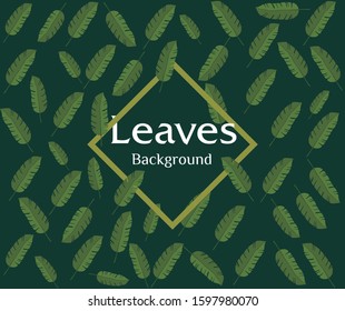 Green Leaves Background, Nature Background pattern. Green Leaves Icon Design.
