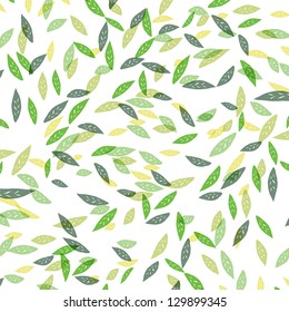 Green leaves background seamless.