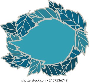 Green leaves banner illustration for decoration on garden and natural concept.