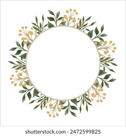 green leaves border for banner