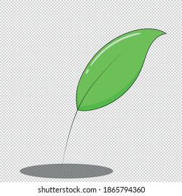 green leaves with checkered background