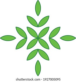 hojas verdes para el diseño creativo 