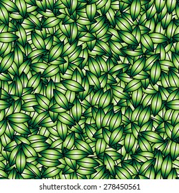 green leaves design elements. This image is a vector illustration.