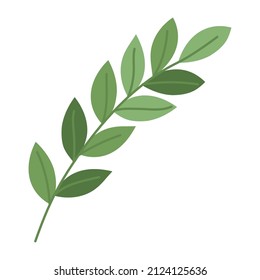 green leaves design over white