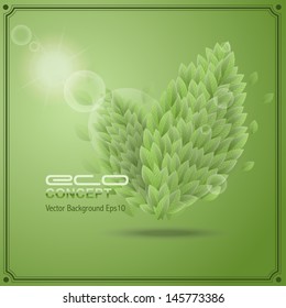 green leaves / eco background