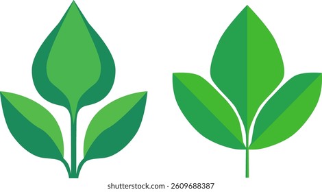 Green leaves, ecology, nature, element, vector icon, leaf icon, green leaf, ecology, nature, element. vector.	