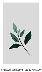 green leaves elements. Collection botanical vector isolated on white background suitable for Wedding Invitation, save the date, or greeting card