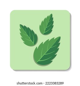 El verde deja un icono plano. Elementos vectoriales estilizados sobre fondo pastel. Mejor para web, impresión, decoración de menús, creación de logotipos y diseño de marca.