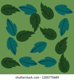 green leaves floral foliage background