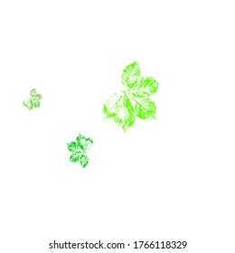 Green leaves frame template. Actual summer overlay template. Great spring sale vector illustration.