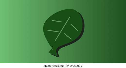 Fondo de degradado verde de hojas verdes.