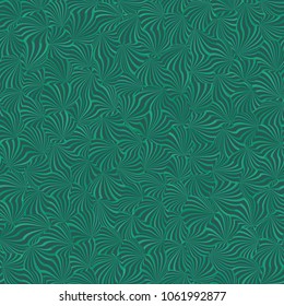 Green leaves gradient mosaic texture background. Seamless pattern. March, april, may abstract herbal ornament of vibrant stripes vector illustration. Park, yard, garden natural landscape decoration