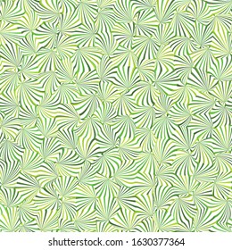 Green leaves gradient mosaic texture background. Seamless pattern. March, april, may abstract herbal ornament of vibrant stripes vector illustration. Park, yard, garden natural landscape decoration