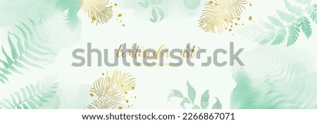 Similar – Image, Stock Photo Wild Green Fern Leaves Plants In Tatra Mountains Forest In Poland
